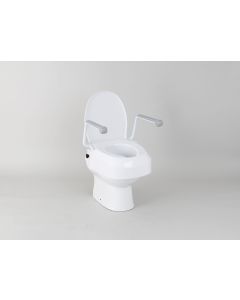 Raised Toilet Seat with Armrests