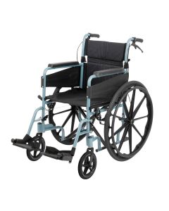 Days Escape Lite Aluminium Self Propelled Wheelchair - 091566249 - Silver Blue