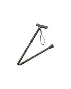 Days Adjustable Folding Steel Walking Stick Half Folded