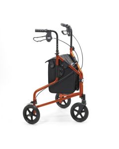 Days Aluminium Lightweight Tri-Wheel Walker in Russet Orange Colour -  091552710