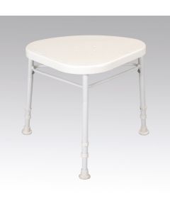 Homecraft White Line Aluminium Corner Shower Stool