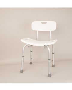 Days Aluminium Shower Stool with back rest