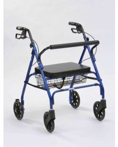 Drive Bariatric Heavy Duty Rollator in Blue Colour with Extra Wide Seat - 10215BL-1