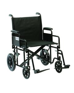 Drive DeVilbiss Bariatric Steel Transport Chair - BTR22BLK