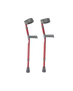 Drive DeVilbiss Children Red Forearm Crutches 