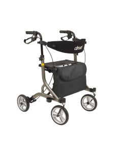 Drive Nitro SL Rollator Lightweight Folding 4 Wheel Walker in Daytona Grey Colour