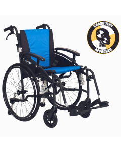 Excel G Logic lightweight folding self propelled wheelchair – crash tested model