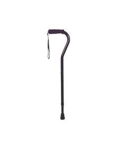 Offset Handle Cane, Foam Grip In Black