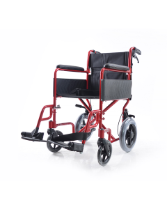 Karma I Lite Folding Travel Transit Wheelchair in Red Colour - 9095