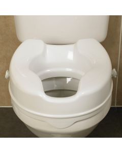 Savanah Raised Toilet Seat fitted on loo