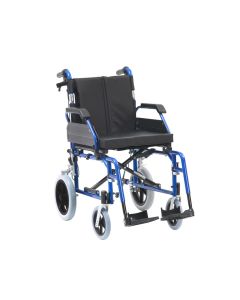 Drive XS Aluminium Folding Lightweight Transit Wheelchair - Blue Colour
