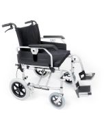 Esteem Heavy Duty Bariatric Transit Wheelchair with reinforced steel frame and attendant brakes