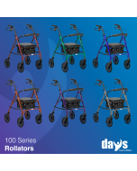 Days 100 Series Lightweight Rollator in all six Colours