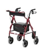 Days 2 in 1 Rollator & Transit Chair in Red Burgundy Colour