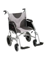 Drive Ultra Lightweight Aluminium Transit Wheelchair – Front View, Model LAWC008A & LAWC012A