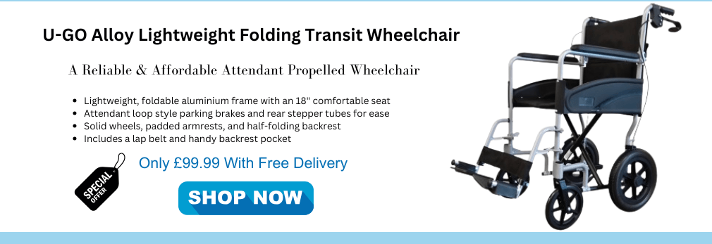 Ugo Lightweight Folding Transit Wheelchair